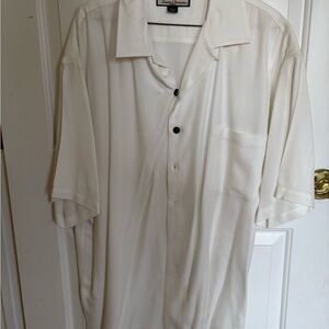 Tommy Bahama Cream Silk Shirt